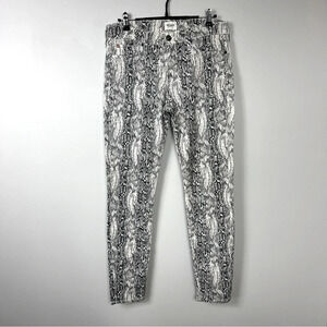 HUDSON stretchy snake print denim pants Sz 29